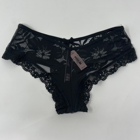 VS Floral Lace Mesh Back Cheeky Panty XS - Picture 3 of 10